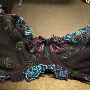 Navy Floral Lise Charmel Bra and panties